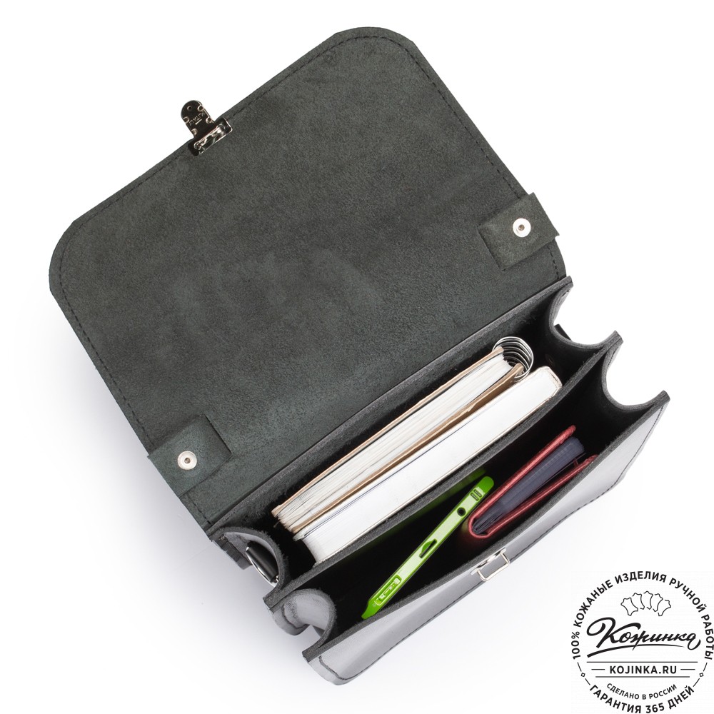 Кожаный планшет "Бронкс" (чёрный) 